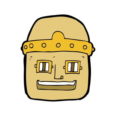 Cartoon robot baş