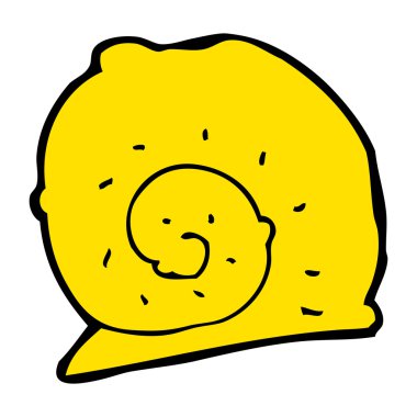 karikatür salyangoz kabuğu