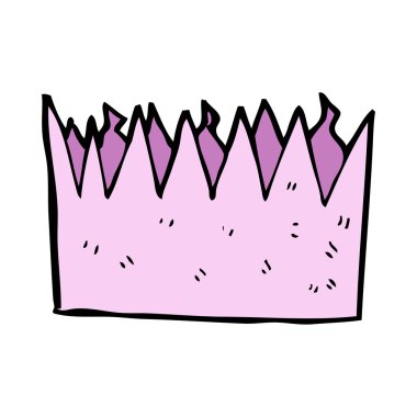 karikatür kağıt taç