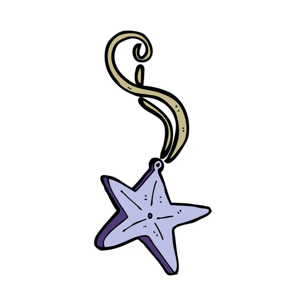 Collier étoile magique dessin animé — Image vectorielle