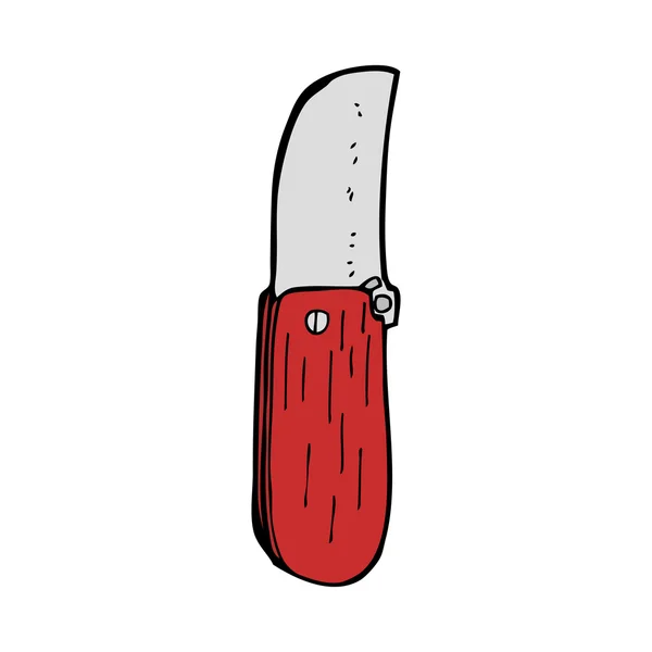 Karikatür katlama bıçak — Stok Vektör