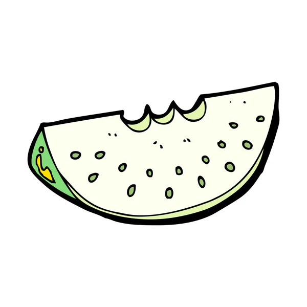 Rebanada de melón de dibujos animados — Vector de stock