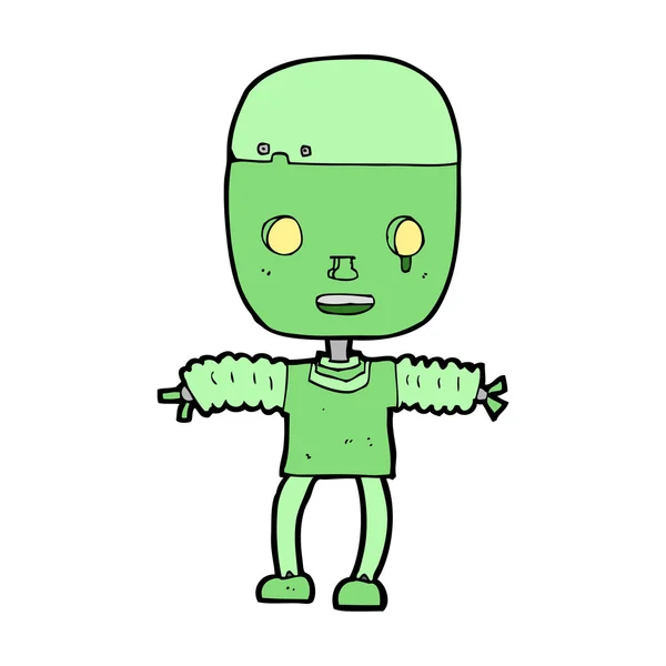 Robot de bande dessinée — Image vectorielle