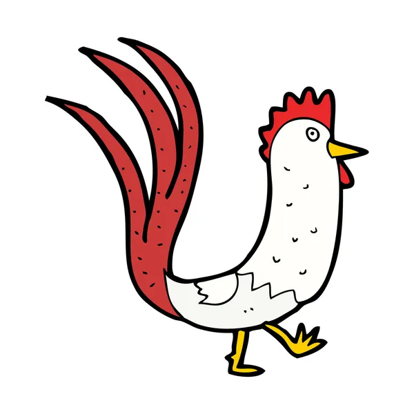 Cartoon cockerel — Stock Vector