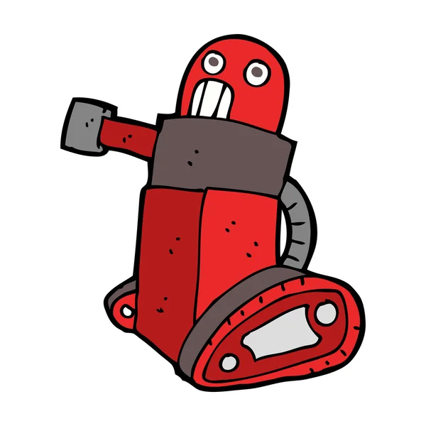 Cartoon tank robot — Stock Vector