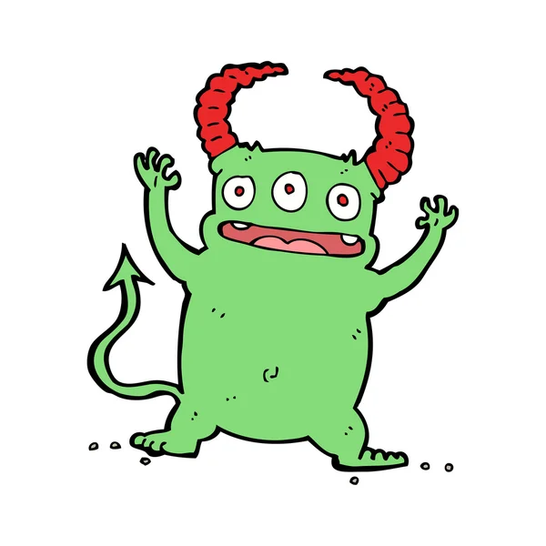 Kreslený malý ďábel — Stockový vektor