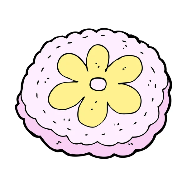 Biscuit cuit cuit au four dessin animé — Image vectorielle