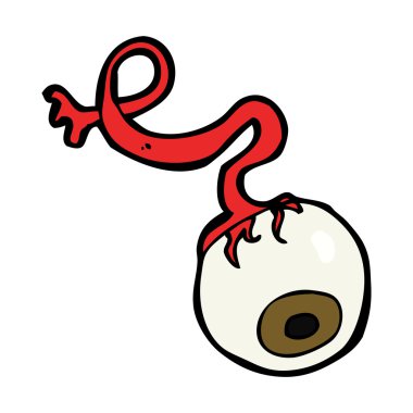 karikatür brüt göz küresi