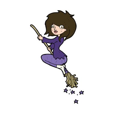 Süpürgeye binen cadı çizgi filmi