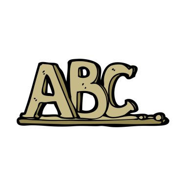 ABC harfleri cartoon