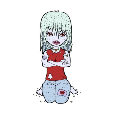 karikatür vampir kız