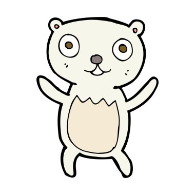 karikatür kutupsal ayı yavrusu