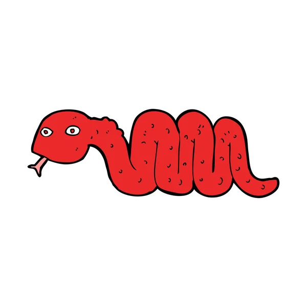 Drôle dessin animé serpent — Image vectorielle