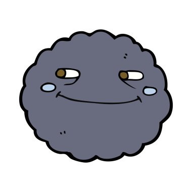 karikatür mutlu yağmur bulutu