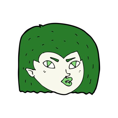 çizgi film vampire yüz