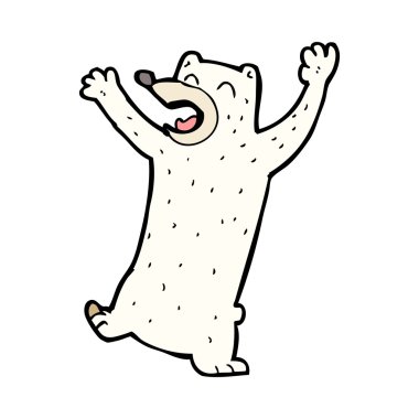 karikatür kutup ayısı