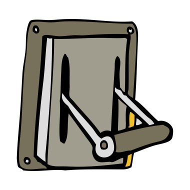 çizgi film endüstriyel makine kolu