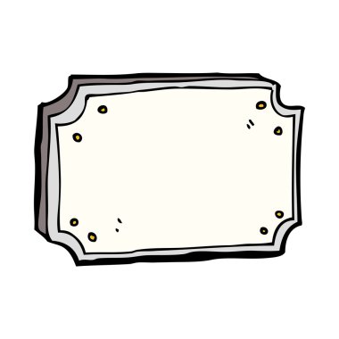 eski işareti karikatür