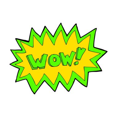 karikatür wow patlama