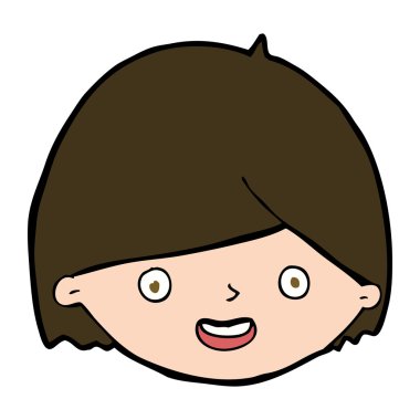 karikatür mutlu yüz