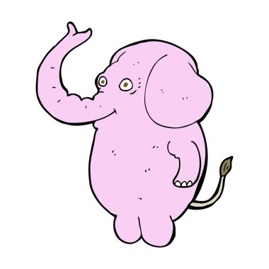 karikatür komik fil