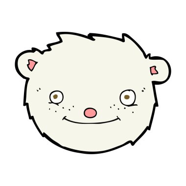 karikatür kutup ayısı kafasını