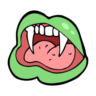 çizgi film vampire dudaklar