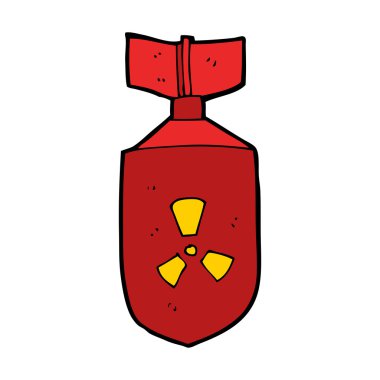 karikatür nükleer bomba