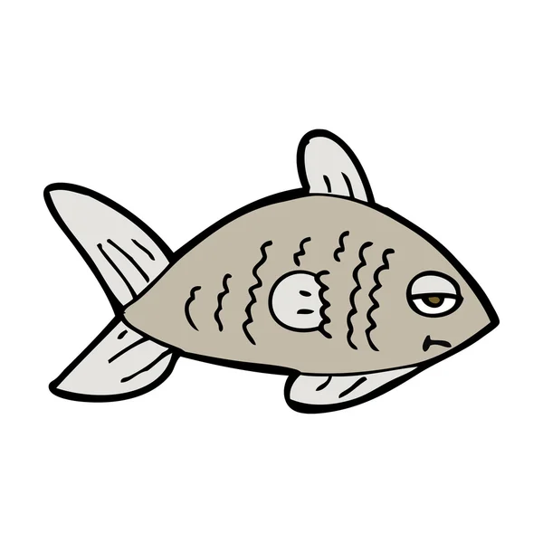 Dessin animé drôle de poisson — Image vectorielle