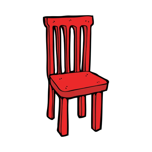 Chaise en bois dessin animé — Image vectorielle