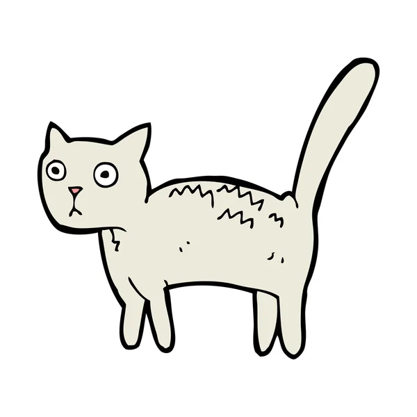 Dessin animé chat effrayé — Image vectorielle