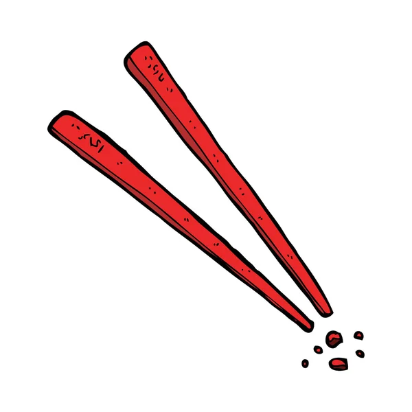 Palillos de dibujos animados — Vector de stock