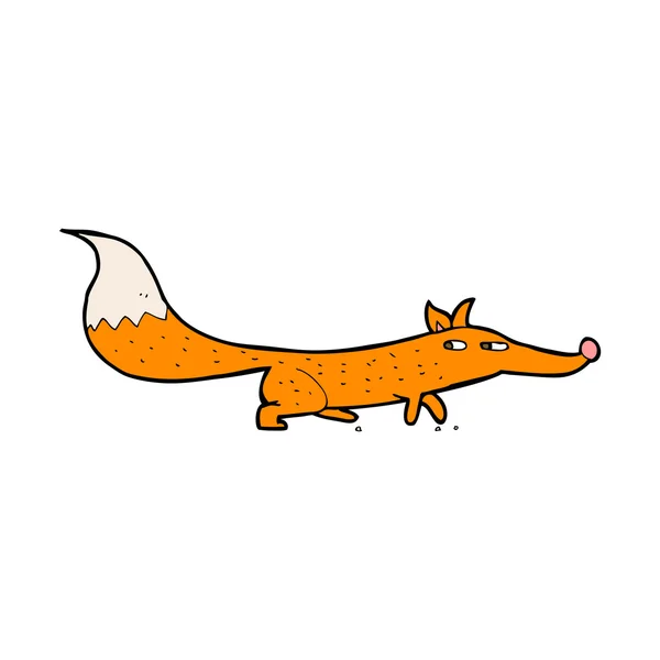 Cartoon little fox — Stock Vector