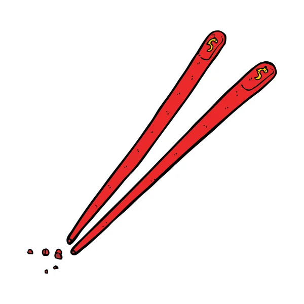 Cartoon chopsticks — Stock Vector