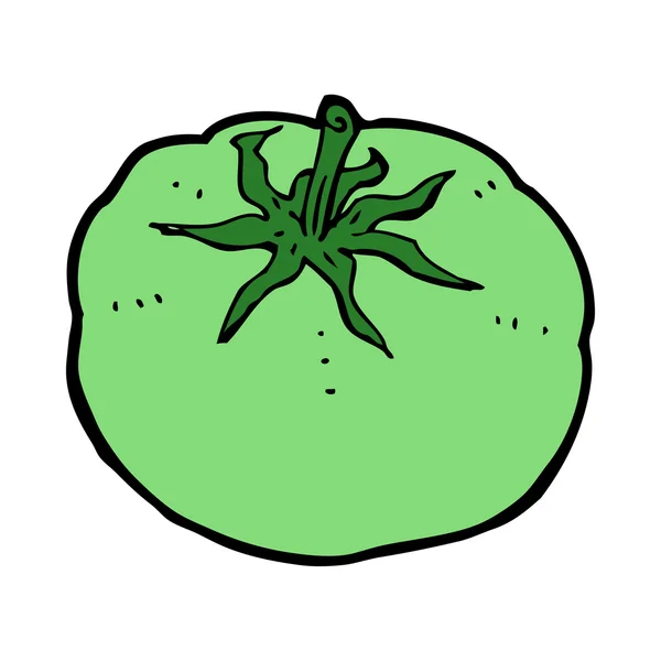 Cartoon green tomato — Stock Vector