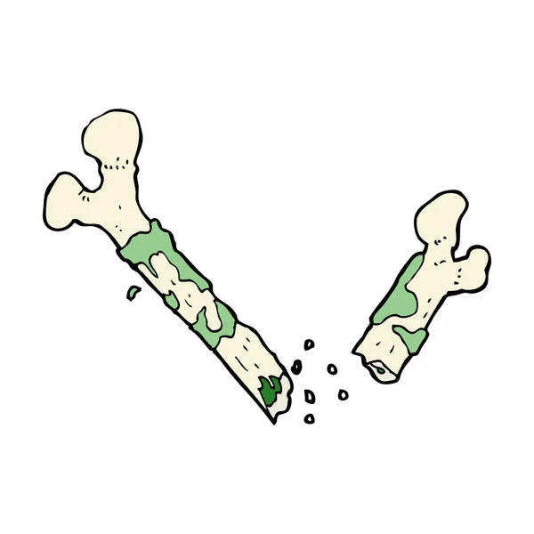 심한 골절 만화 — 스톡 벡터