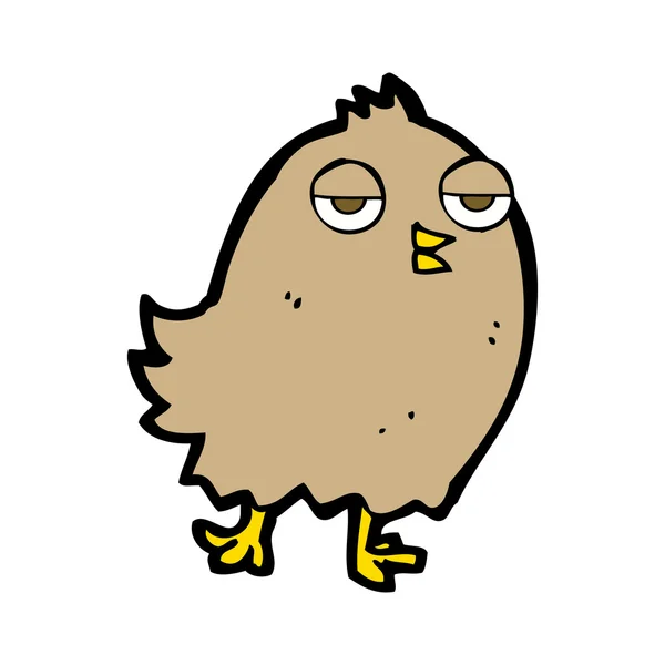 Grappige cartoon vogel — Stockvector