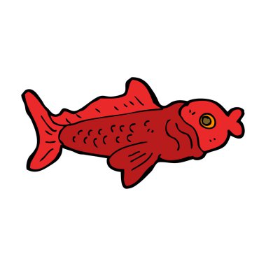 karikatür komik balık