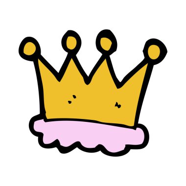 karikatür taç symbol