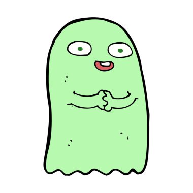 komik karikatür hayalet