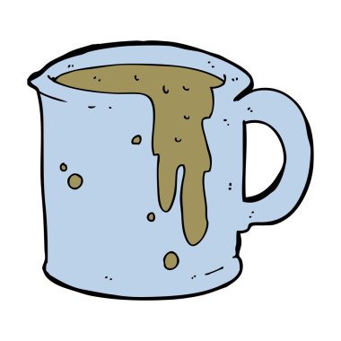 çizgi film kahve fincanı.