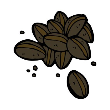 karikatür kahve çekirdekleri