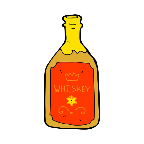 Bouteille de whisky dessin animé — Image vectorielle