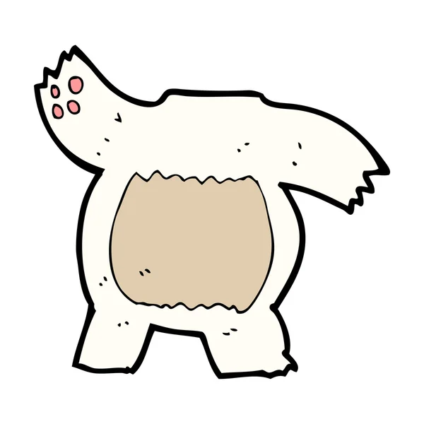 Dibujos animados peluche cuerpo de oso — Vector de stock