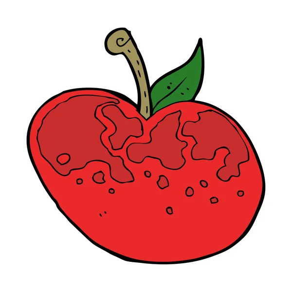 Карикатурное яблоко — стоковый вектор