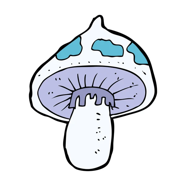 Toadstool kartun - Stok Vektor