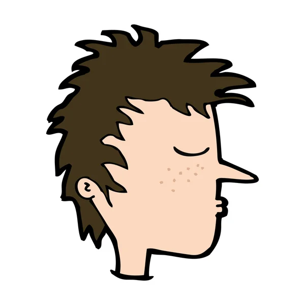 男性顔の漫画 — Stockový vektor
