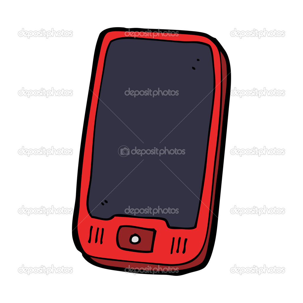 Cartoon mobile phone Stock Vector Image by ©lineartestpilot #44451353