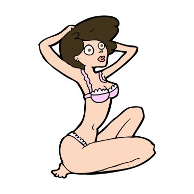 karikatür iç giyim modeli