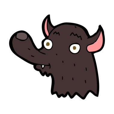 karikatür mutlu kurt